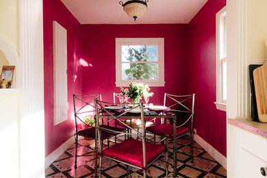 Inspiration for a shabby-chic style dining room remodel in San Luis Obispo