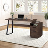 TATEUS Home Office Computer Desk Brown Writing Study Table