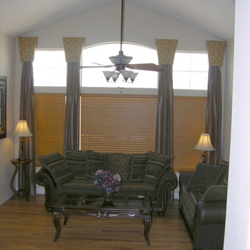 After high ceiling window treatments