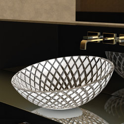 Atelier Xeni White Transparent High End Bath Sink - Bathroom Sinks
