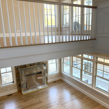HUNTINGTON:  8" & 4" CHARACTER GRADE HERITAGE WHITE OAK INSTALLED & FINISHED