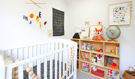 Süßes, modernes Babyzimmer mit kreativen Details in Australien