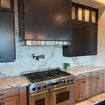 Two Tone Kitchen Reface and Partial Build