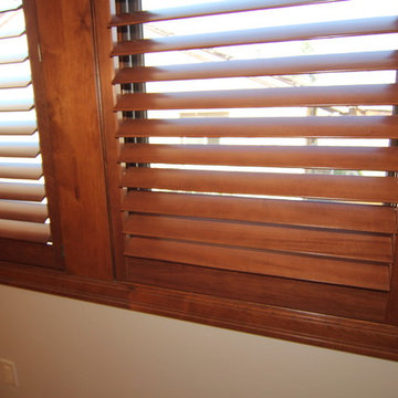 shutters Bonnie Brae residence stain match shutter
