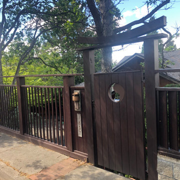 Asian Influenced Gate + Fence