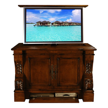 Sabre TV lift cabinet, US Made TV lift furniture by Cabinet Tronix