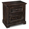 Onyx 2-Drawer Rustic End Table/Nightstand