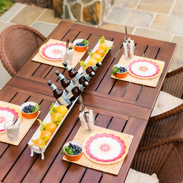 Variegated Bluestone Backyard Retreat in Glen Allen