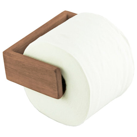 Teak Toilet Paper Holder