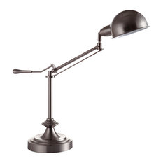 ORE International 24.5" Metal Adjustable Table Lamp With Perch Swing Arm 31186T