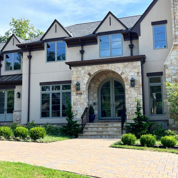 French Country Garden Design in Bethesda, Maryland