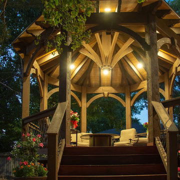 Entertainment Size | Deck w/2-Tone Gazebo & Integrated Power