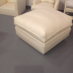 Oversized ottoman with Turkish corner cushion - Footstools And Ottomans