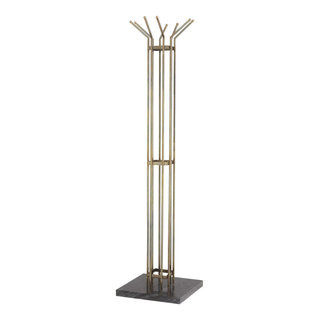 White Solid Wood Coat Rack with Triple Tiered Coat Stand