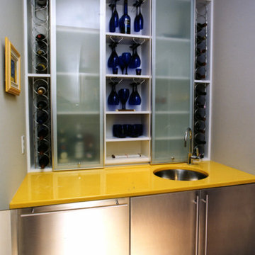 Unique glass doors for kitchen cabinet renovations