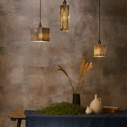 Silver Leaf Pendant Light Cluster - Pendant Lighting