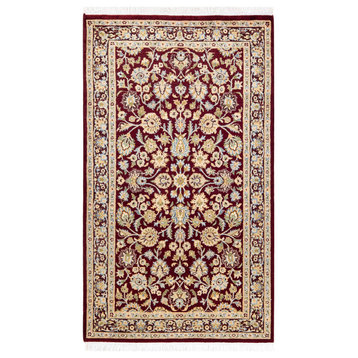 Mogul, One-of-a-Kind Hand-Knotted Area Rug Red, 3' 1 x 5' 4