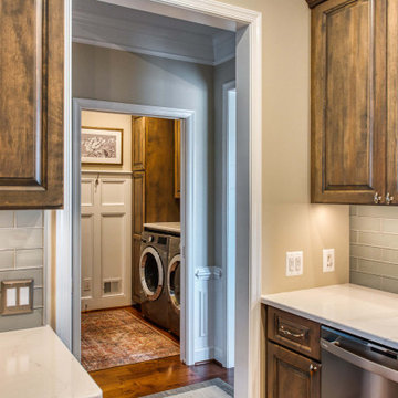 Earthy and Warm Lorton Kitchen and Basement