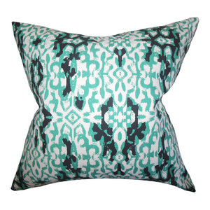 The Pillow Collection Jinja Ikat Throw Pillow Cover