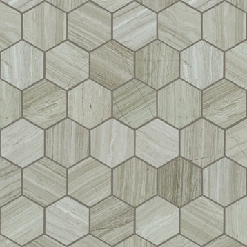 Shaw CS56P Chateau Hexagon Mosaic - 9-13/16" x 11-3/8" Hexagon - Rockwood