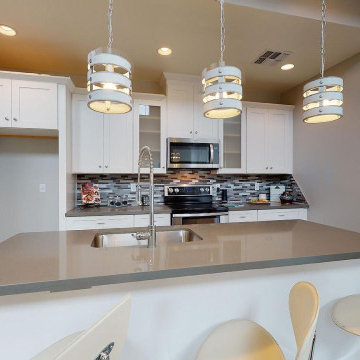 Island Breakfast Bar Kitchen Reno in Monrovia, CA