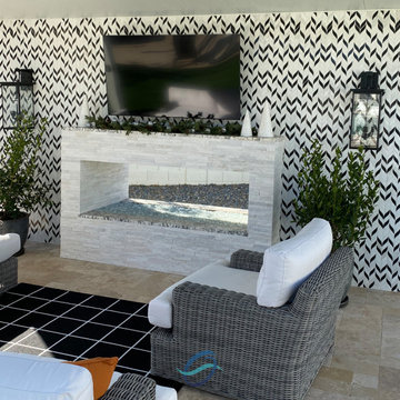 Elegant Outdoor Feature Wall - Anthem, Arizona