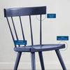 Dining Chair, Set of 2, Blue, Wood, Modern, Kitchen Cafe Bistro Hospitality