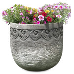 Idlewild Imports - Stone Planter - Idlewild's stone planter will brighten up any outdoor area.