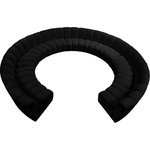 Meridian Furniture - Infinity Channel Tufted Velvet Modular Chair, Black, 11 Piece - Create a seating group that works for every possible situation with this Infinity 11-piece sectional and other pieces in the Infinity collection. Upholstered in soft black velvet material that feels great against the skin and offers long-wearing beauty, this piece fits with other Infinity items for an infinite number of combinations that get your seating requirements just right but that look just as nice when used on their own.