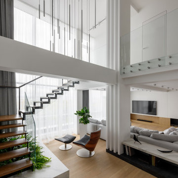 Penthouse interior design "CUBE-33"