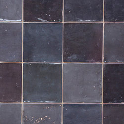Mestizaje Zellige Ceramic Tile- Graphite - Wall And Floor Tile
