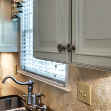 Dover White New Doors Built Kitchen Remodel