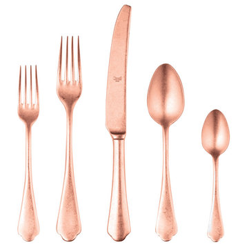 Cutlery Set 5-Piece Dolce Vita, Pewter Bronze