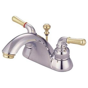 Kingston Brass KB262 Naples 1.2 GPM Centerset Bathroom Faucet - Polished Chrome
