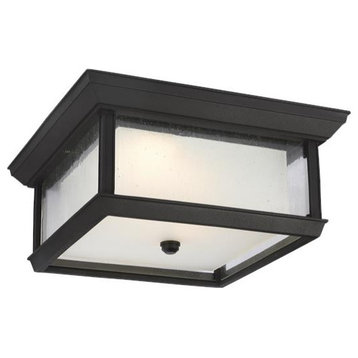 Murray Feiss OL12813TXB-LED 2, Light Outdoor LED Flush Mount, Textured Black