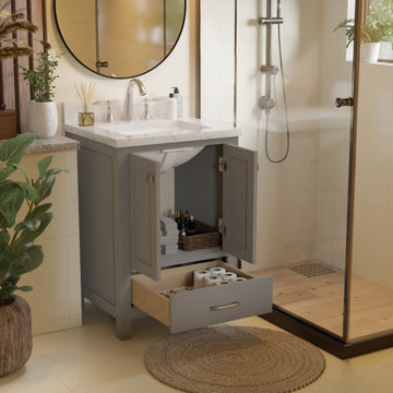 Caroline Avenue 24'' Grey Bathroom Vanity