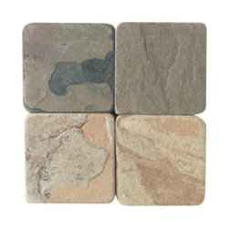 4x4 Slate Mosaic Tile Indian Autumn - Mosaic Tile