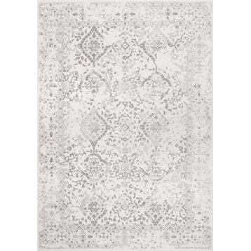 nuLOOM Vintage Odell Traditional Transitional Area Rug, Ivory, 10'x14'