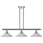 Innovations Lighting - Orwell 3-Light LED Island Light, Polished Chrome, Glass: Clear - A truly dynamic fixture, the Ballston fits seamlessly amidst most decor styles. Its sleek design and vast offering of finishes and shade options makes the Ballston an easy choice for all homes.