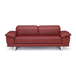 Natuzzi Editions Contemporary Leather Sofa B796 - Sofas