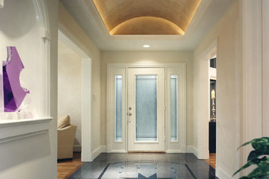 Entryway - transitional entryway idea in Dallas