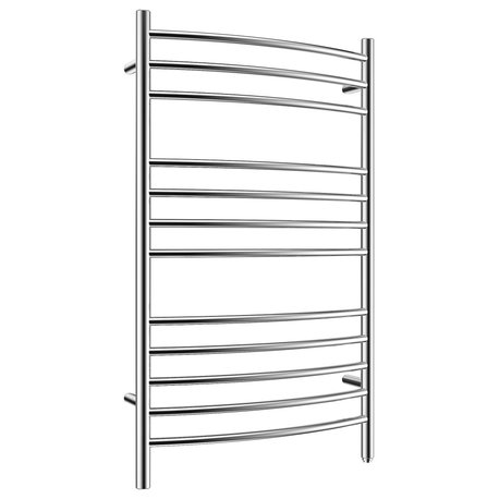 Heatgene 12 Bar Hardwired/Plug-in Towel Warmer, Mirror Polish