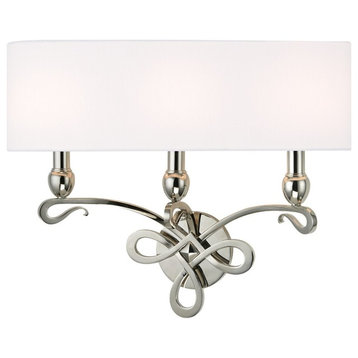 Hudson Valley Lighting 7213 Pawling 3 Light 17" Tall Wall Sconce - Polished