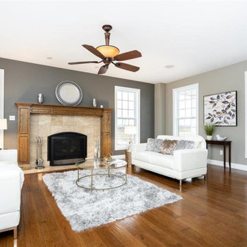 Living Room Staging - Trafitional country home