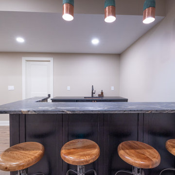Basement Remodel with Family Room, Craft Studio, and More