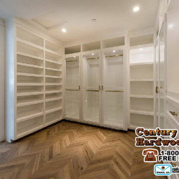 Walk-in Closet Inspiration by Century Custom Hardwood Floor