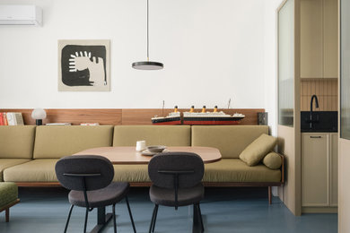 Trendy dining room photo in Saint Petersburg