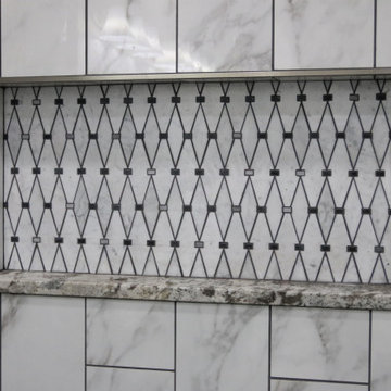 Marble Mosaic Tile Shower Remodel