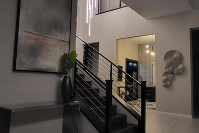Staircase - large modern staircase idea in Las Vegas