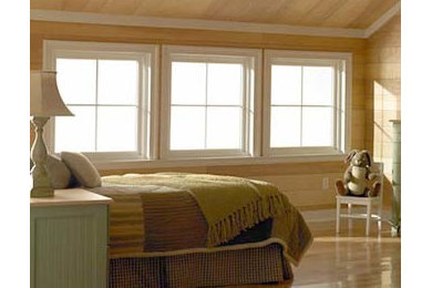 Bedroom - craftsman bedroom idea in New York